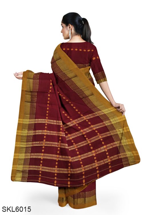 NARAYAN PETH MASRISE COTTON SAREE WITH PATTI PALLU