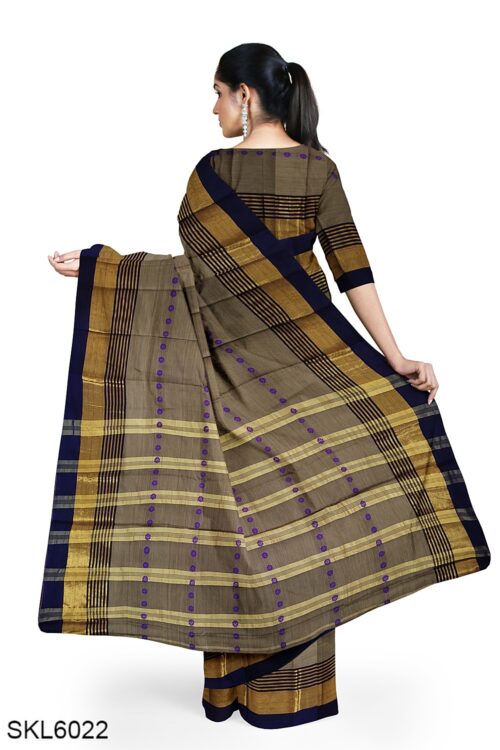 NARAYAN PETH MASRISE COTTON SAREE WITH PATTI PALLU