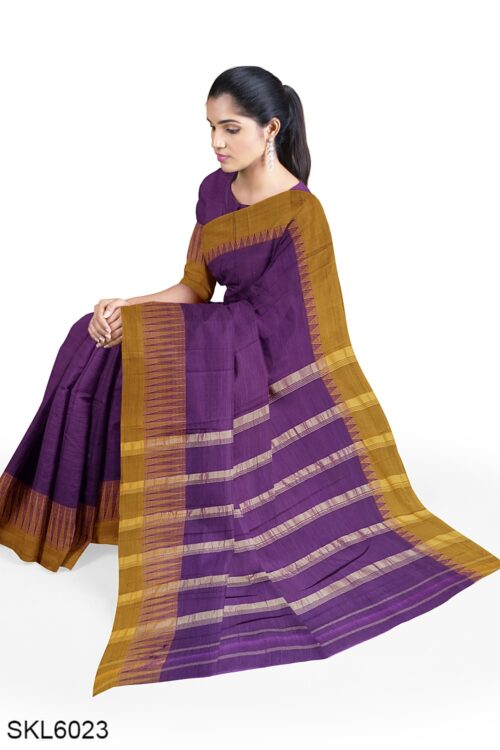 NARAYAN PETH MASRISE COTTON SAREE WITH PATTI PALLU
