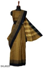 NARAYAN PETH PLAIN MASRISE COTTON SAREE WITH PATTI PALLU