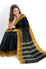 NARAYAN PETH PLAIN MASRISE COTTON SAREE WITH PATTI PALLU
