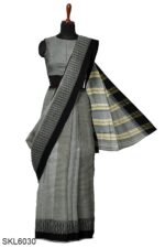 NARAYAN PETH PLAIN MASRISE COTTON SAREE WITH PATTI PALLU