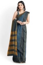 NARAYAN PETH PLAIN COTTON SAREE WITH PATTI PALLU