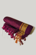GULEDGUDDA KHANA COTTON DUPPATTA WITH TASSELS