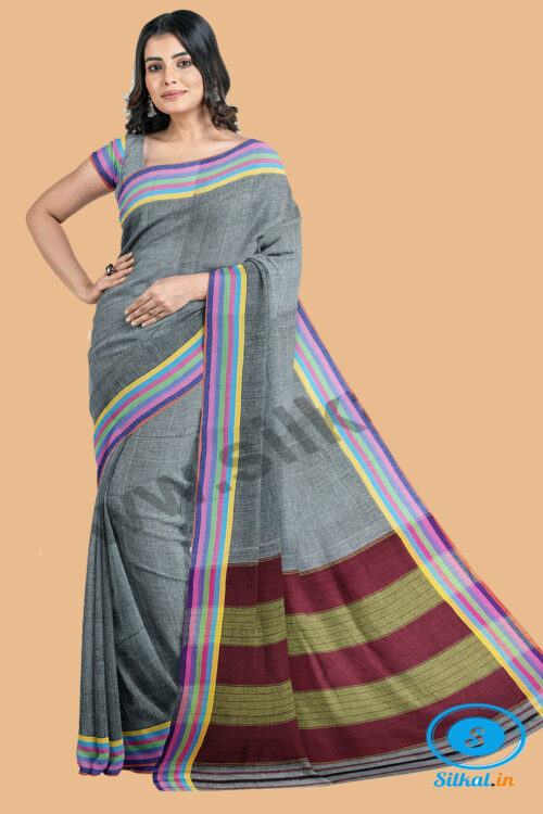 PATTEDA ANCHU PURE COTTON HANDWOVEN SAREE