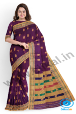 ILKAL MAYURI SAREE WITH CHIKKI BORDER