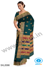 ILKAL MAYURI SAREE WITH CHIKKI BORDER