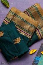ILKAL MAYURI SAREE WITH CHIKKI BORDER