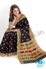ILKAL MAYURI SAREE WITH CHIKKI BORDER