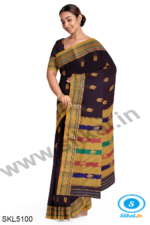 ILKAL MAYURI SAREE WITH CHIKKI BORDER