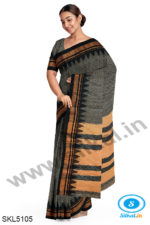 ILKAL EMBOZ SAREE WITH TEMPLE BORDER