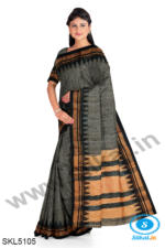 ILKAL EMBOZ SAREE WITH TEMPLE BORDER
