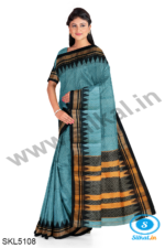 ILKAL EMBOZ SAREE WITH TEMPLE BORDER