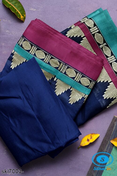 BANAHATTI COTTON SAREE WITH TRADITIONAL BORDER