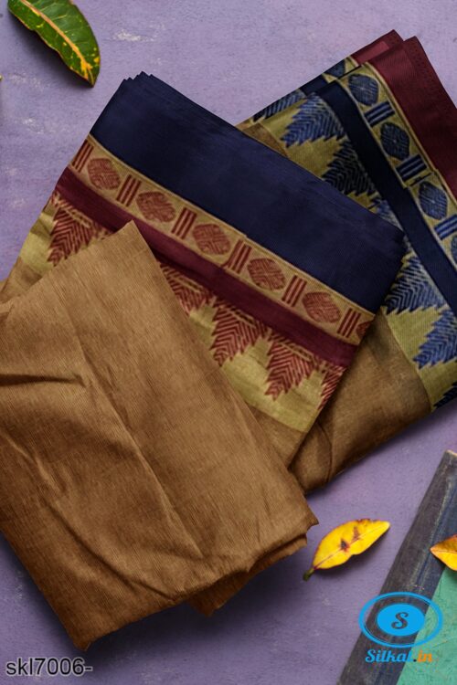 BANAHATTI COTTON SAREE WITH TRADITIONAL BORDER