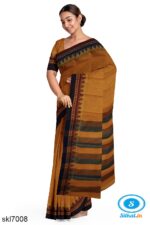 BANAHATTI COTTON SAREE WITH TRADITIONAL BORDER