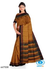BANAHATTI COTTON SAREE WITH TRADITIONAL BORDER