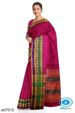 BANAHATTI COTTON SAREE WITH TRADITIONAL BORDER
