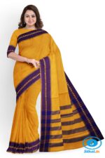 BANAHATTI COTTON SAREE WITH TRADITIONAL BORDER