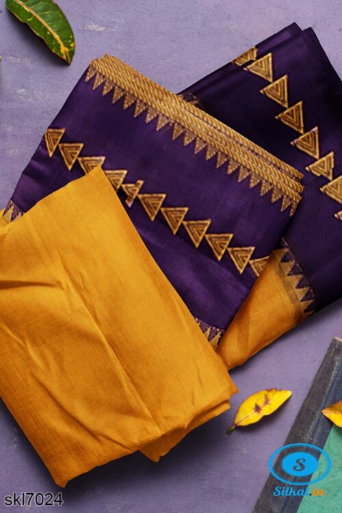 BANAHATTI COTTON SAREE WITH TRADITIONAL BORDER