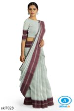 BANAHATTI COTTON SAREE WITH TRADITIONAL BORDER