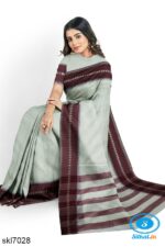 BANAHATTI COTTON SAREE WITH TRADITIONAL BORDER