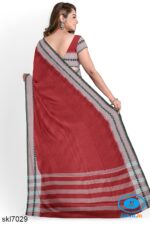 BANAHATTI COTTON SAREE WITH TRADITIONAL BORDER