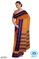 BANAHATTI COTTON SAREE WITH TRADITIONAL BORDER