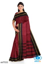 BANAHATTI COTTON SAREE WITH TRADITIONAL BORDER
