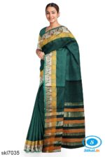 BANAHATTI COTTON SAREE WITH TRADITIONAL BORDER