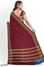BANAHATTI COTTON SAREE WITH TRADITIONAL BORDER