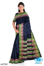 BANAHATTI COTTON SAREE WITH TRADITIONAL BORDER