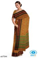 BANAHATTI COTTON SAREE WITH TRADITIONAL BORDER