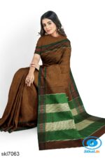 ILKAL COTTON RAGAWALI SAREE WITH CHIKKI PARAS BORDER