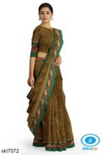 ILKAL COTTON RAGAWALI SAREE WITH CHIKKI PARAS BORDER
