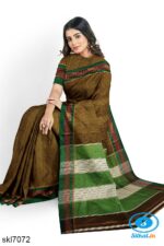 ILKAL COTTON RAGAWALI SAREE WITH CHIKKI PARAS BORDER