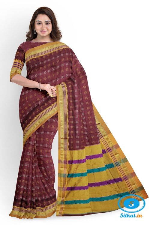 ILKAL SILK BY COTTON RADIKA SAREE