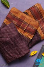 ILKAL COTTON RAGAWALI SAREE WITH CHIKKI PARAS BORDER