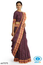 ILKAL COTTON RAGAWALI SAREE WITH CHIKKI PARAS BORDER