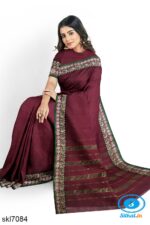 ILKAL COTTON PLAIN SAREE