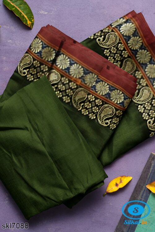 ILKAL COTTON PLAIN SAREE