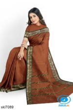 ILKAL COTTON PLAIN SAREE
