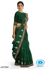 ILKAL COTTON PLAIN BUTTHA SAREE