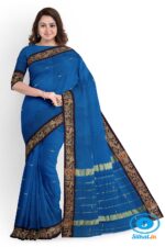 BANAHATTI COTTON SAREE WITH TRADITIONAL BORDER