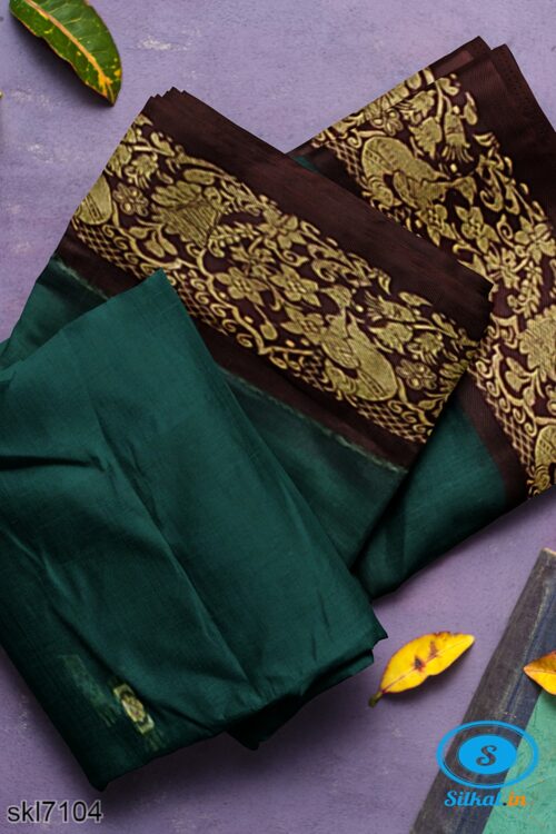 BANAHATTI COTTON SAREE WITH TRADITIONAL BORDER