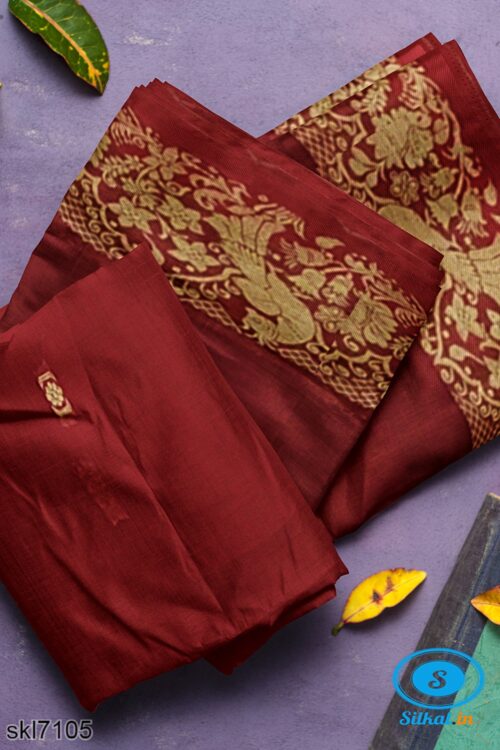 BANAHATTI COTTON SAREE WITH TRADITIONAL BORDER