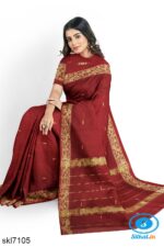 BANAHATTI COTTON SAREE WITH TRADITIONAL BORDER