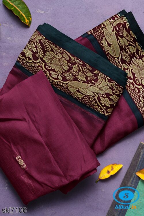 BANAHATTI COTTON SAREE WITH TRADITIONAL BORDER