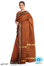 BANAHATTI COTTON SAREE WITH TRADITIONAL BORDER