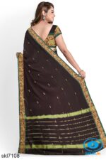BANAHATTI COTTON SAREE WITH TRADITIONAL BORDER